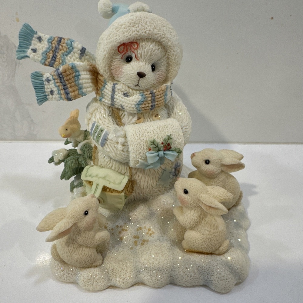 Cherished Teddies Snowbear With Bunnies CT20